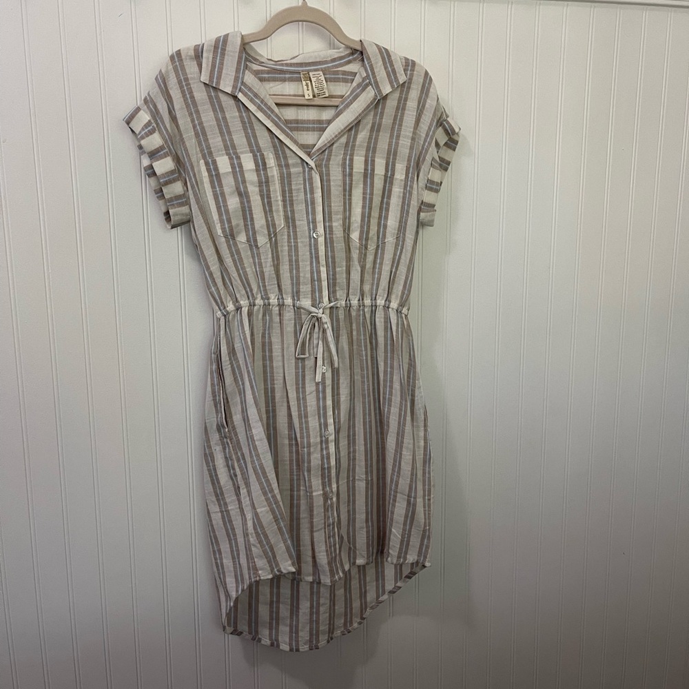 Japna Button Up Shirt Dress NWOT
